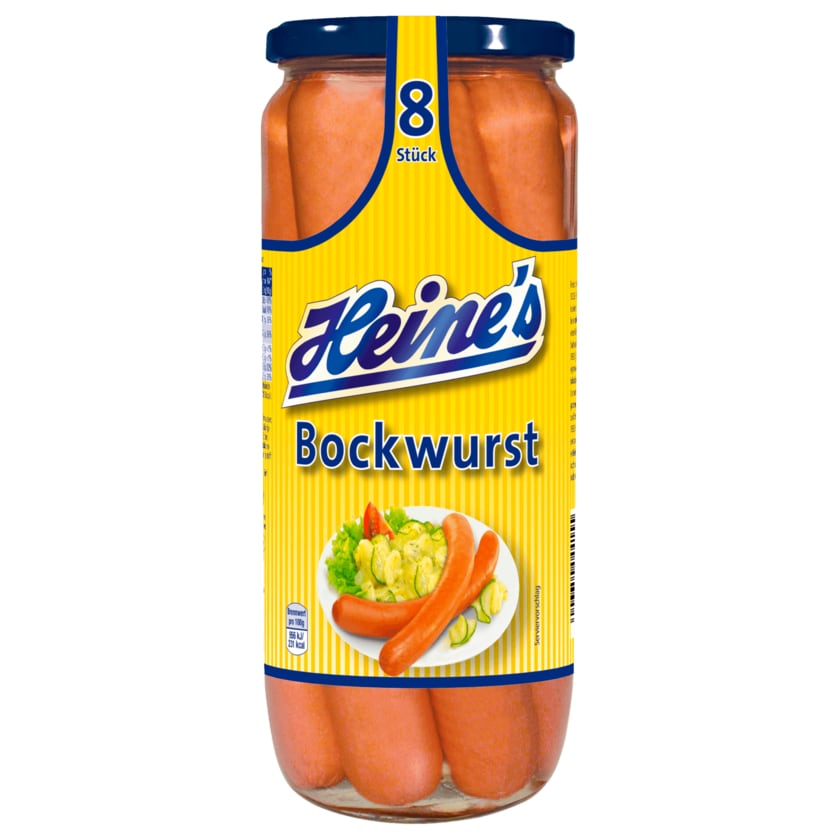 Heine's Bockwurst 720g, 8 Stück